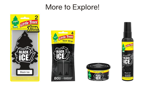 Air Fresheners Car Air Freshener. Hanging Tree Provides Long Lasting Scent for Auto or Home. Black Ice, 24 Air Fresheners