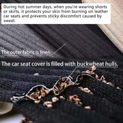 Car Seat Covers,Cloth Cars Seat Covers,Universal Fabric Car Seat Covers,Front Seats Only Air Bag Compatible,Cooling Car Seat Protector,Buckwheat Hull Breathable Comfortable Ventilated,Black