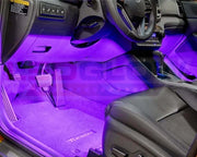 4Pc Purple LED Interior Underdash Lighting Kit