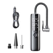 Portable 12V 150PSI Car Tire Air Pump - Electric Inflator for Cars, Motorcycles, and Bicycles with Extended Power Cord