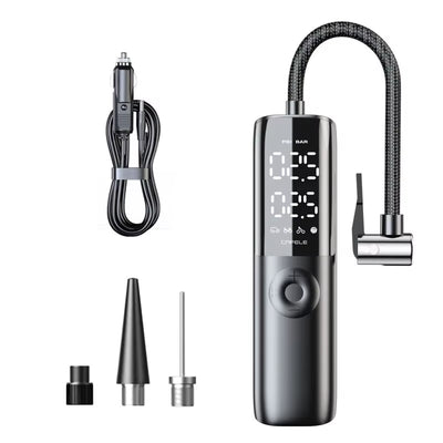 Portable 12V 150PSI Car Tire Air Pump - Electric Inflator for Cars, Motorcycles, and Bicycles with Extended Power Cord